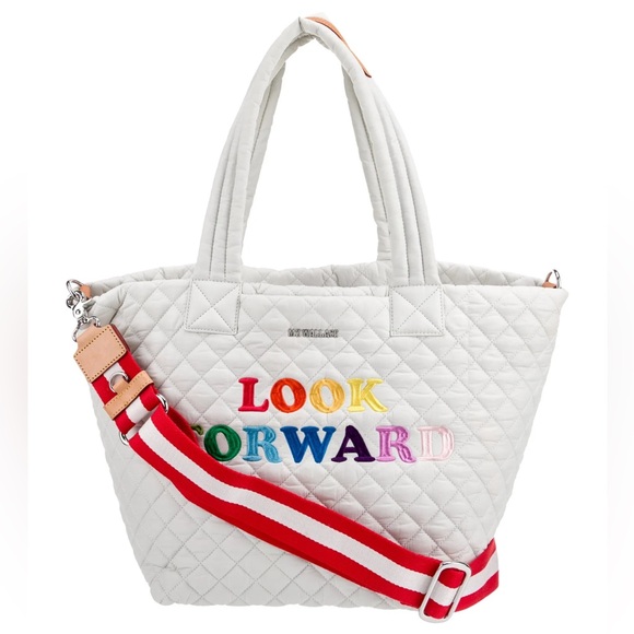 MZ Wallace ❤️‍🔥RARE ❤️‍🔥Look forward Quilted Tote with Multicolor Embroidery